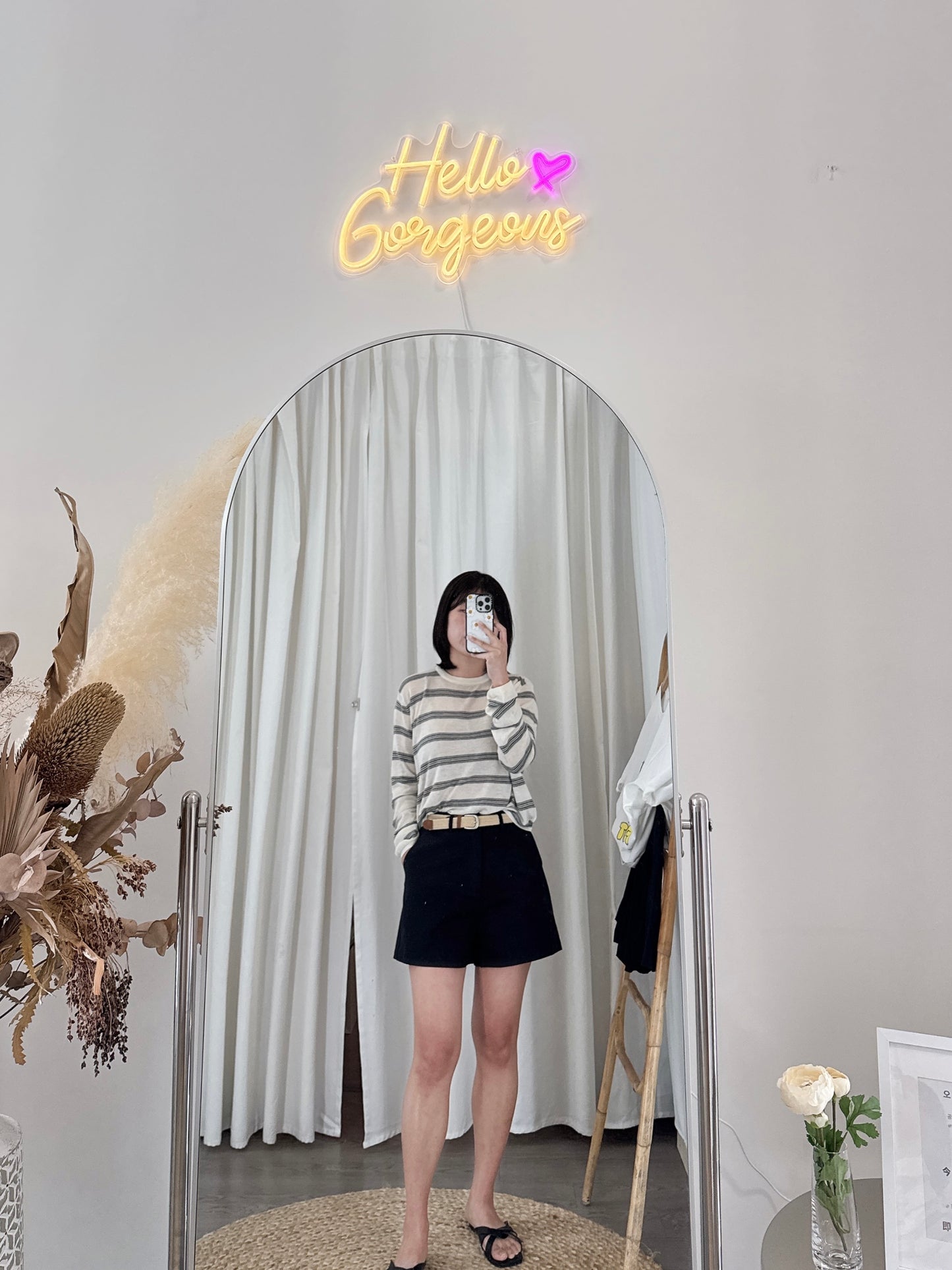 Cotton Twill Shorts w/ Belt