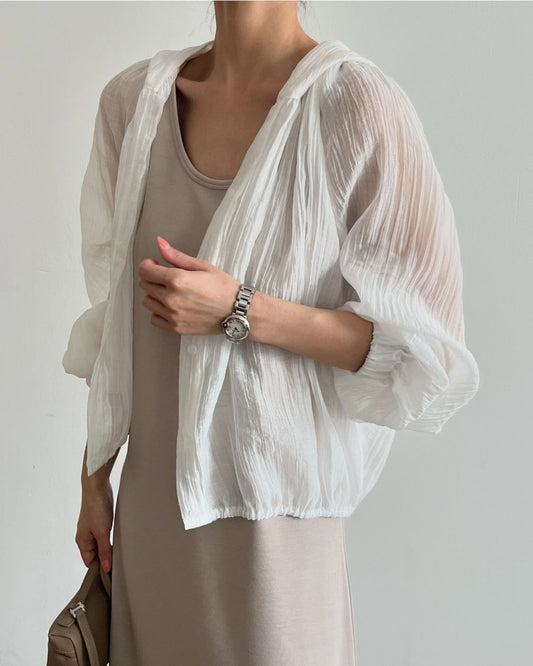 * Hooded Summer Blouse Shirt