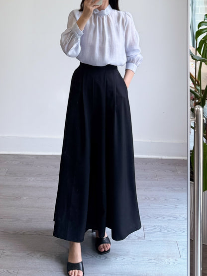 Pintuck Wide Slacks - AdoreMeU