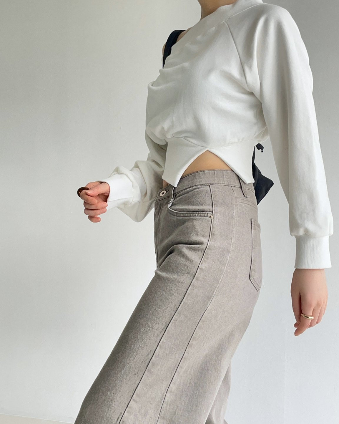 Banding Wide Cotton Pants (~9/5)