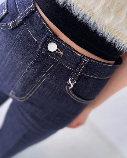 Non Fade Banding Denim - AdoreMeU