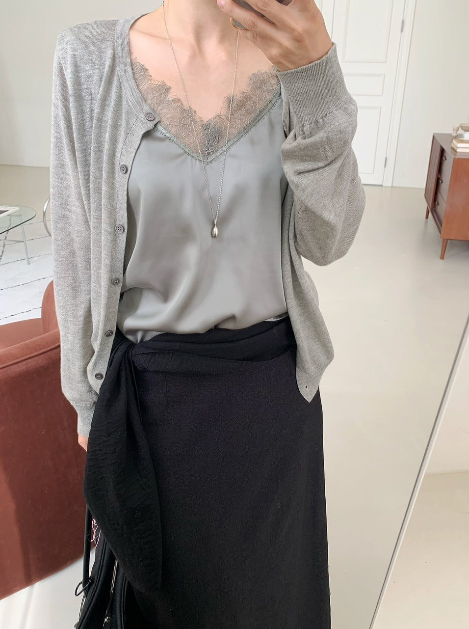 Lace Layered Cardigan(~10/22)
