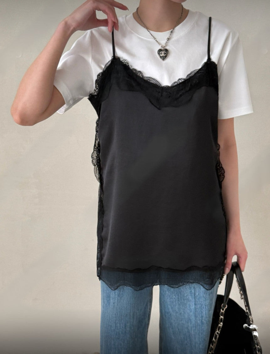 * Satin Lace Camisole