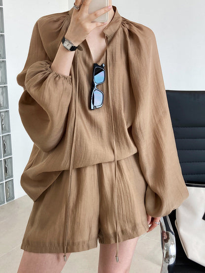 *Daily Blouse & Shorts Set