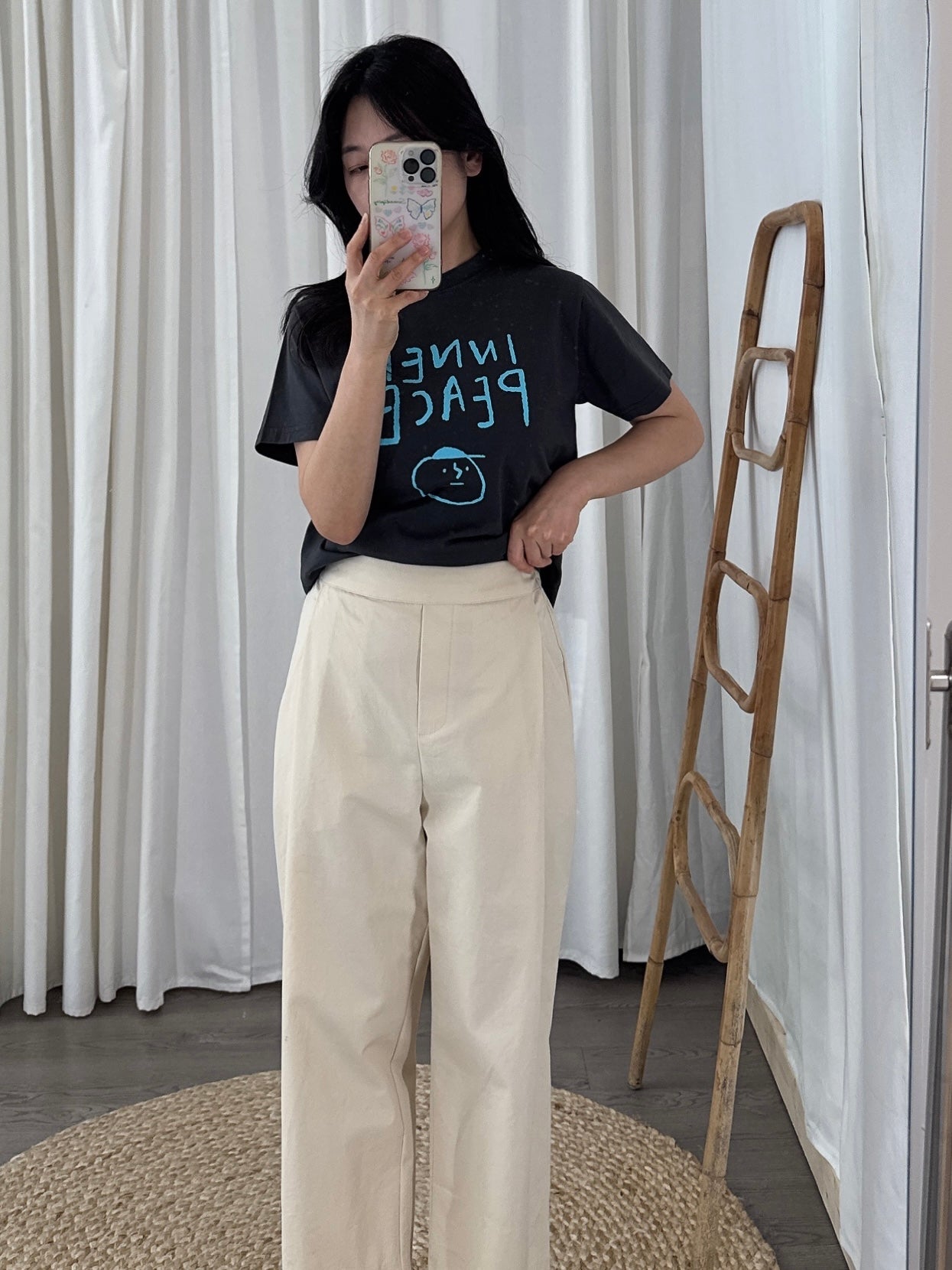 Cotton Cropped Pants