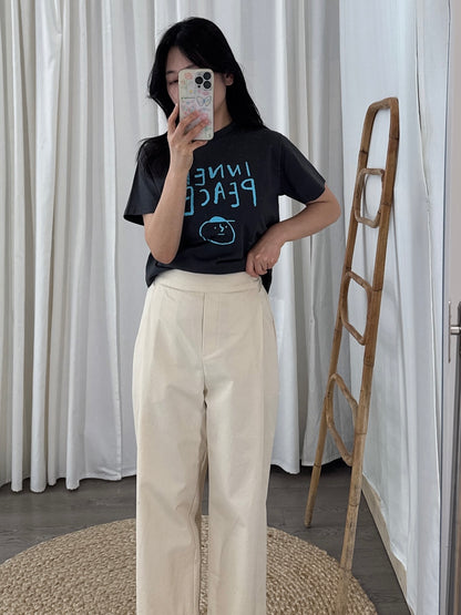 Cotton Cropped Pants