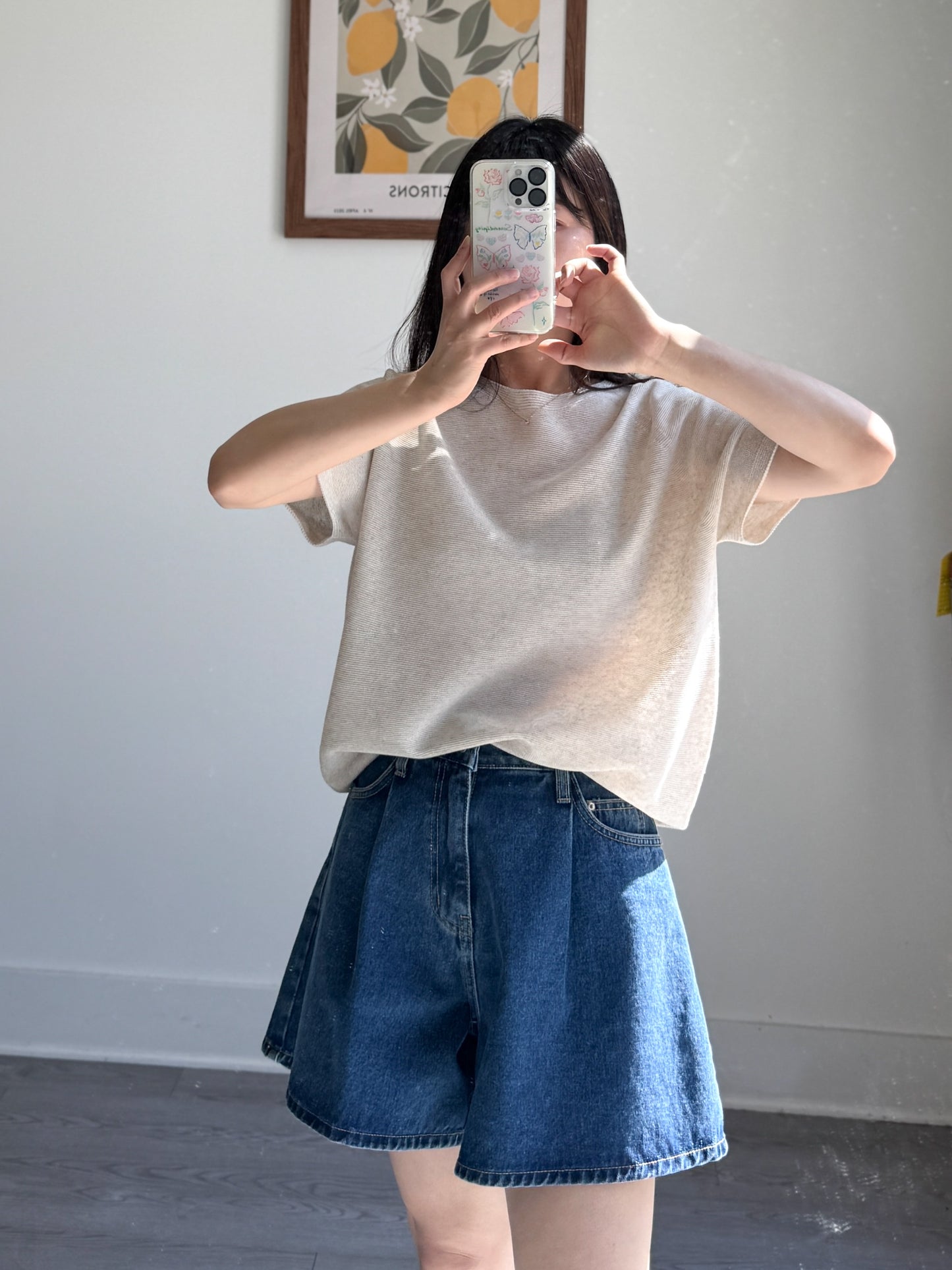 Whole garment Round Cap Knit