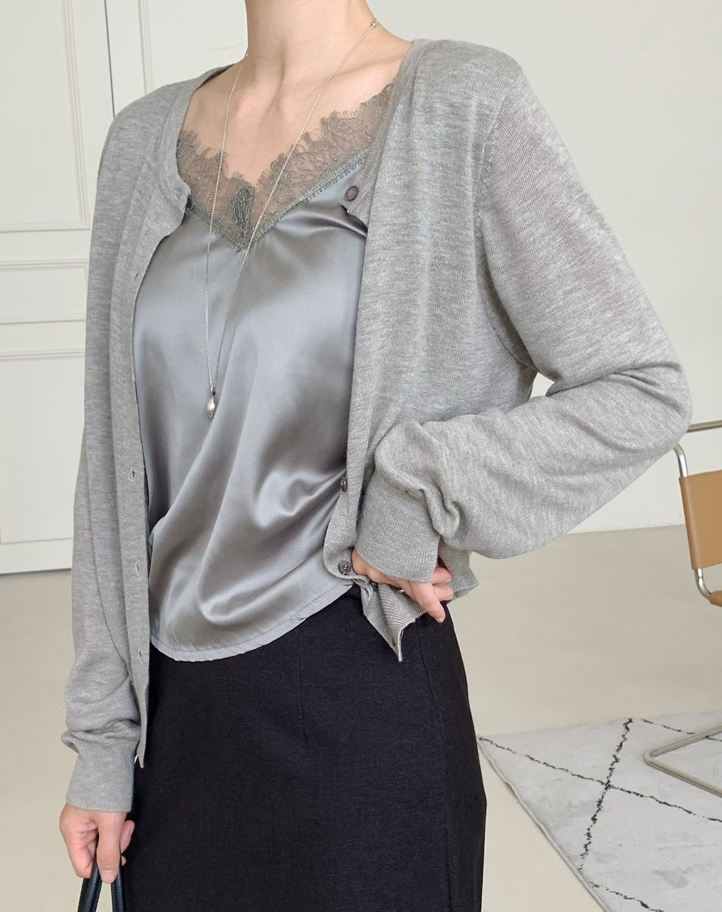 Lace Layered Cardigan(~10/22)