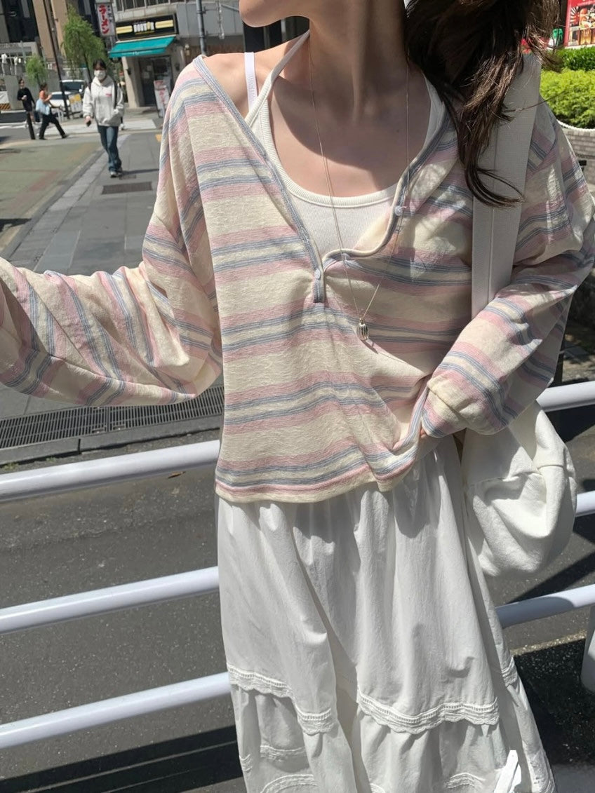 * Youth Stripe Loose Tee