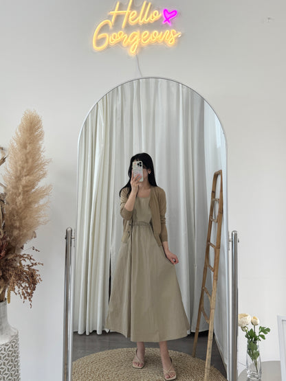 Dress and V neck Cardigan Set(~3/21)