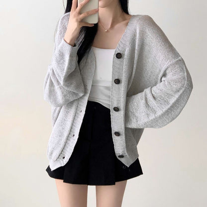 * Loose Summer Knit Cardigan