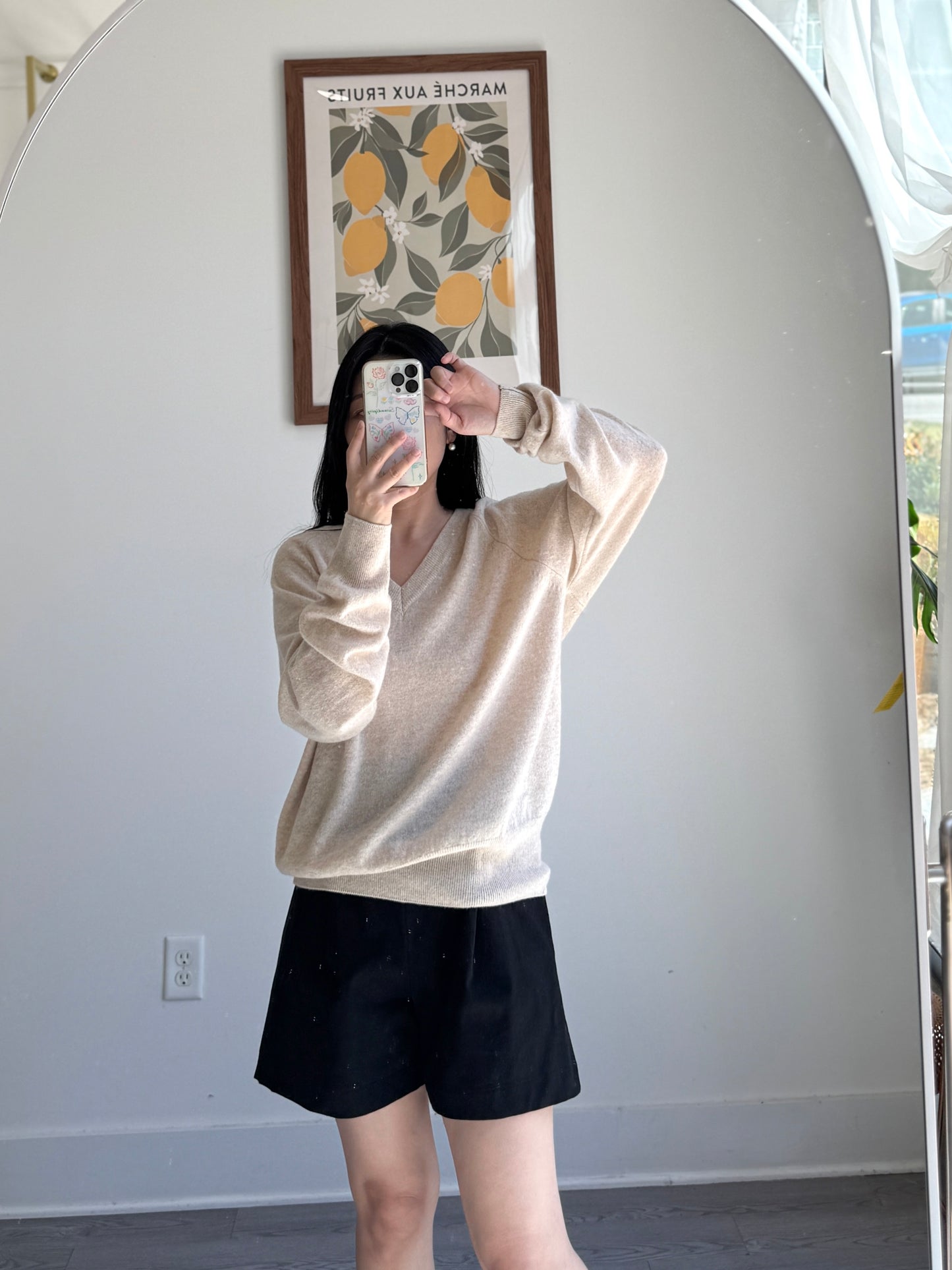 V neck loose fit knit - AdoreMeU