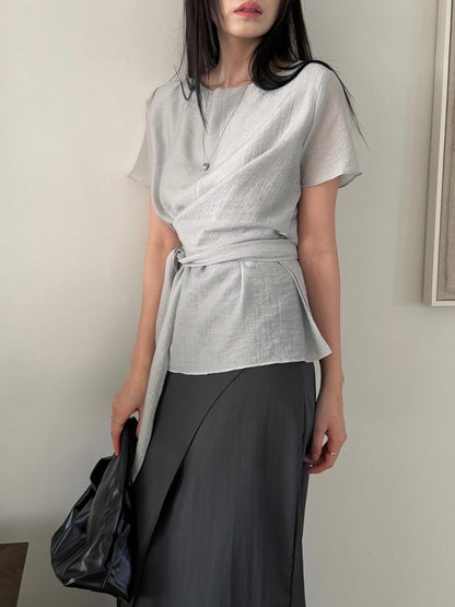 * Sie Wrap Blouse