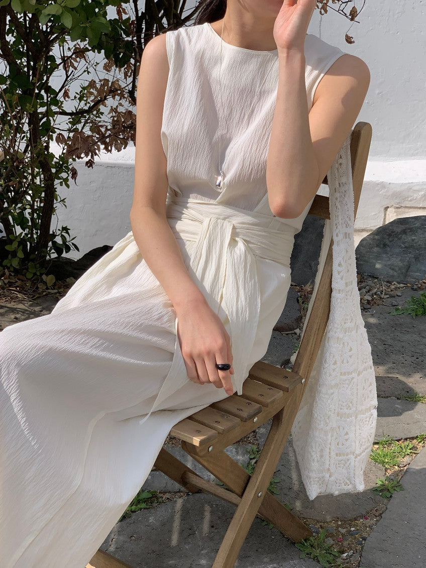 * Dove Sleeveless Maxi Dress