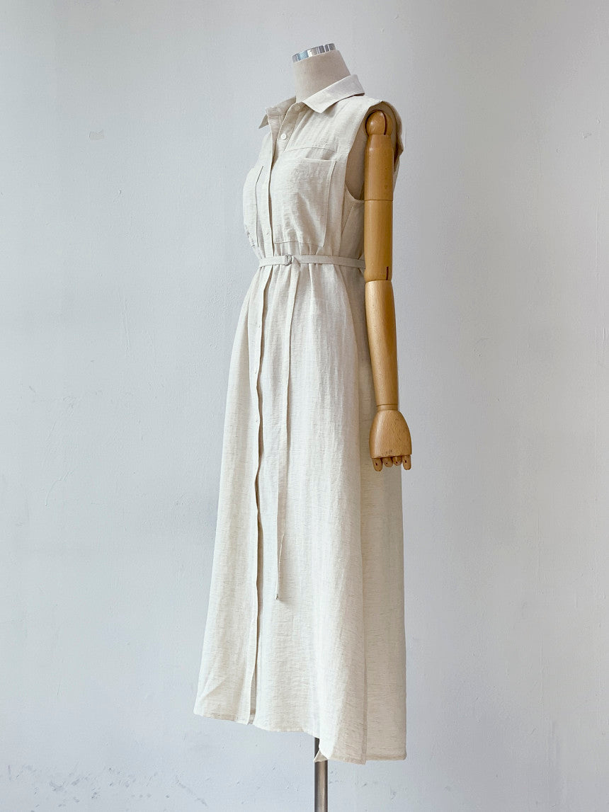 Meta Belt Long Dress