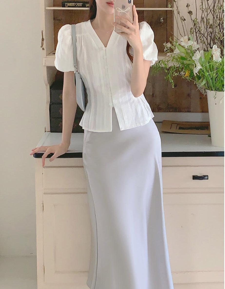 *Pastel Satin Mermaid Skirt