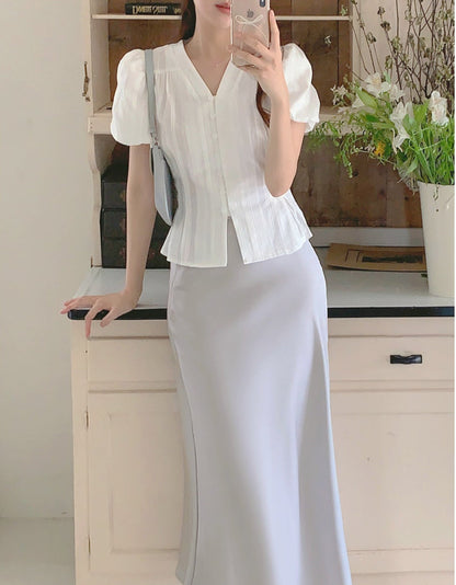 *Pastel Satin Mermaid Skirt