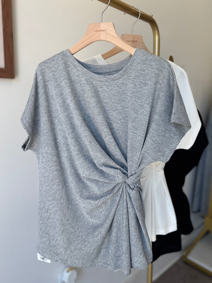 Twist Hem Tee - AdoreMeU