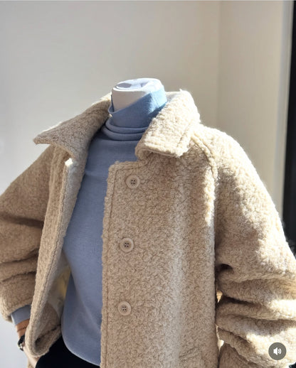 Wool Boucle Coat