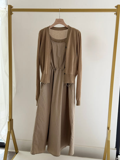 Dress and V neck Cardigan Set(~3/21)