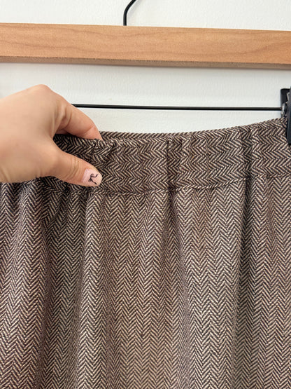 Herringbon Pleats Skirt