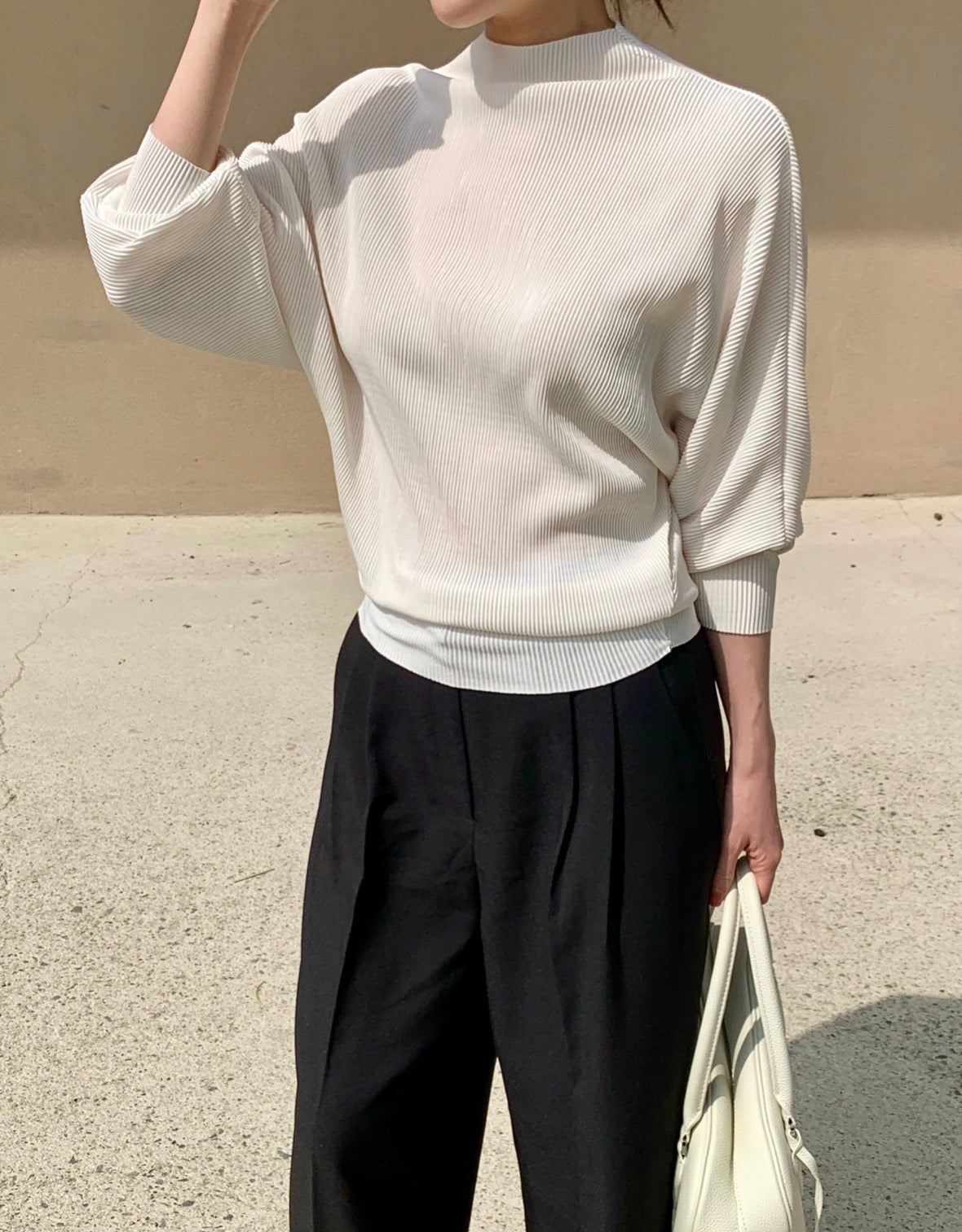 Pleats Tee(~10/3)