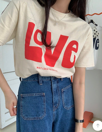 * Love Print T-shirt