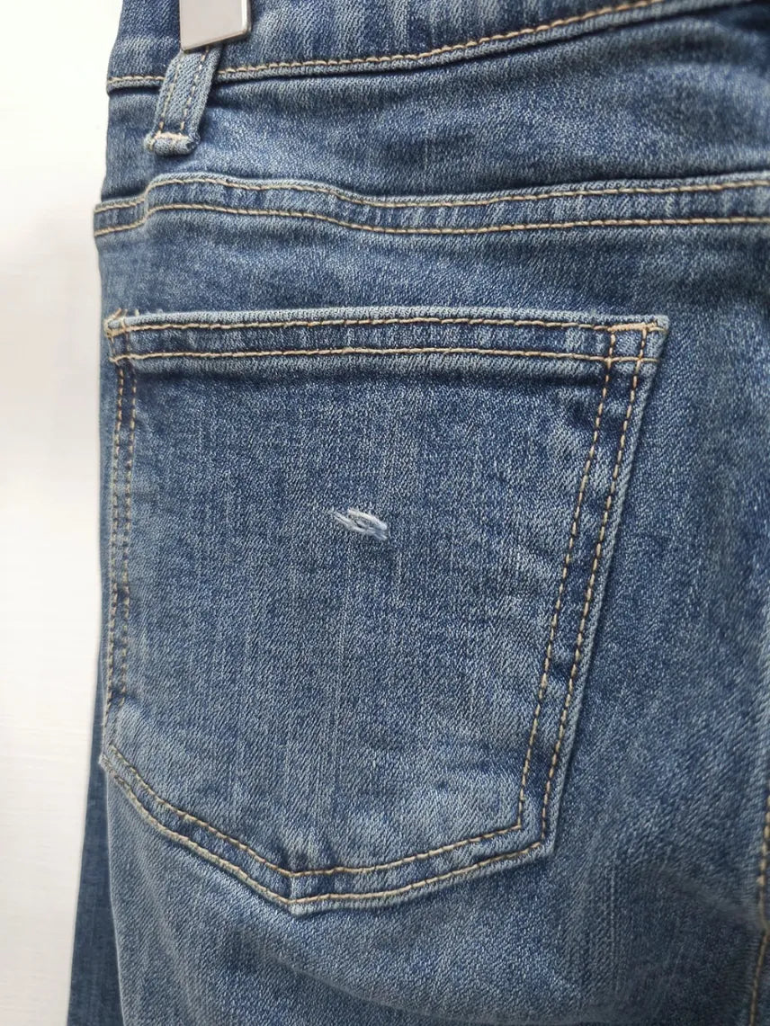 Cat Distressed Wide Denim (~10/25)