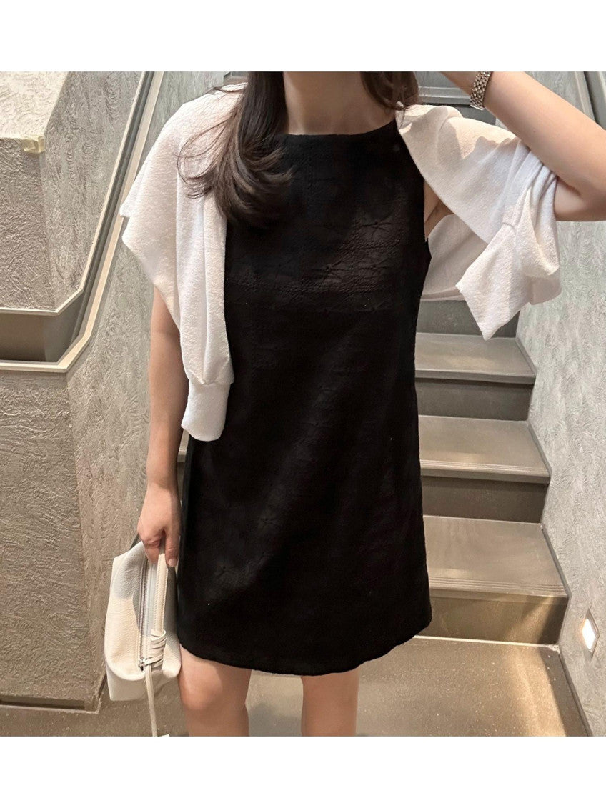 *Lace Detail Cotton Dress