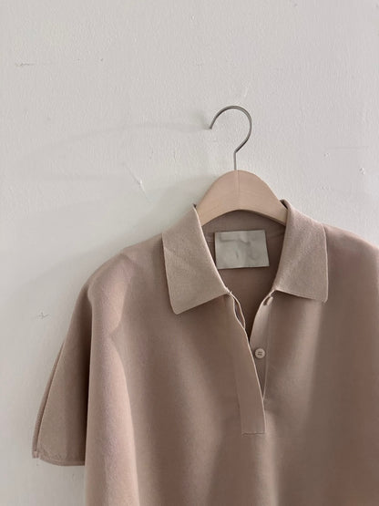 Plume Collar Knit Top (~6/4)