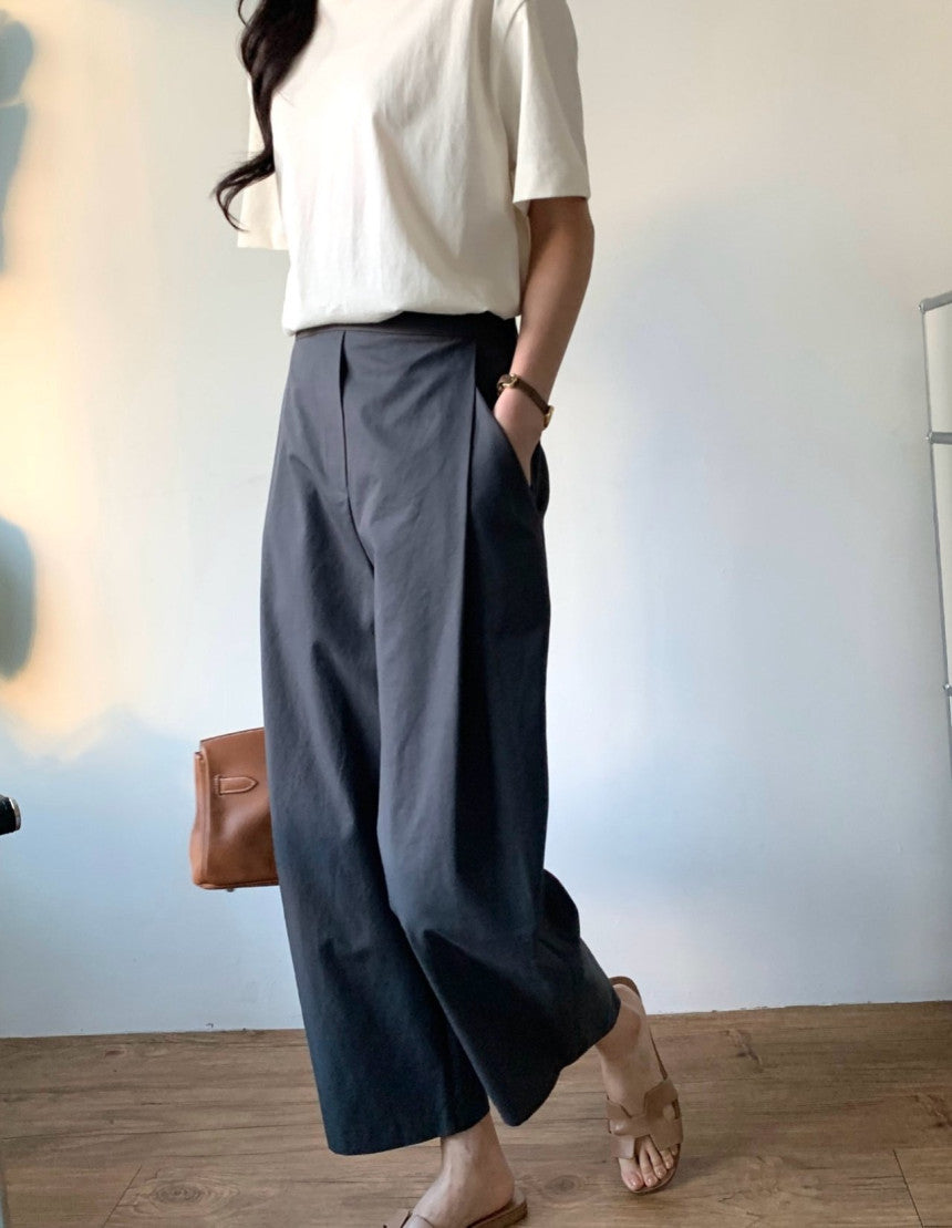 *바이오 핀턱 팬츠