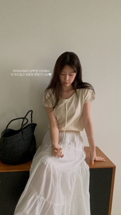 * From Ribbon Short Sleeve Knit