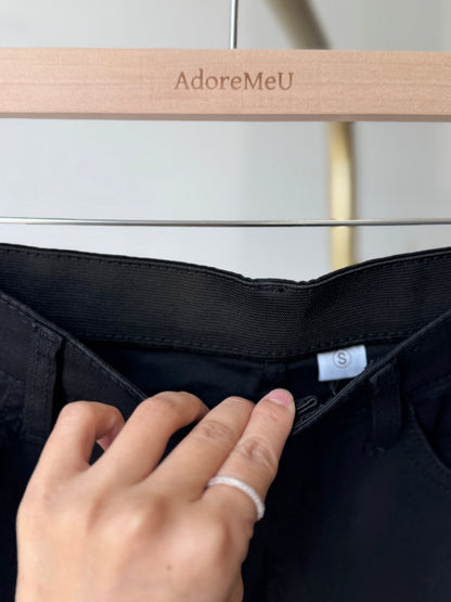 Flare Black Jeans - AdoreMeU