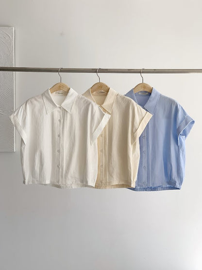 Mini Pintuck Blouse (~6/16)