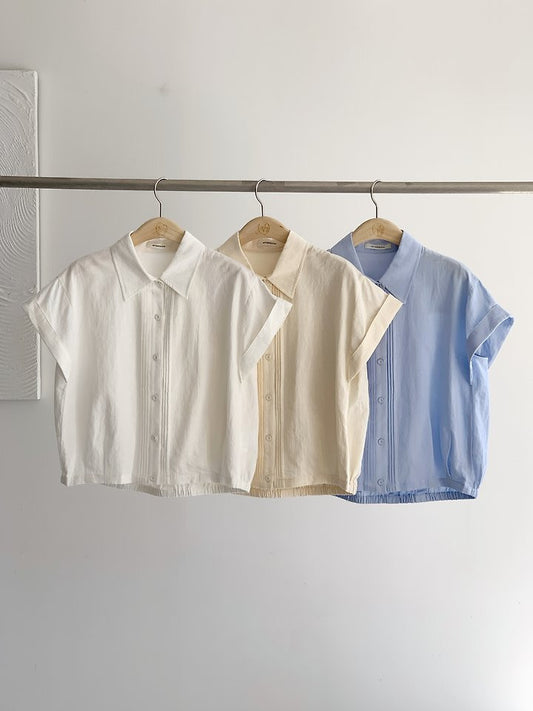Mini Pintuck Blouse (~6/16)