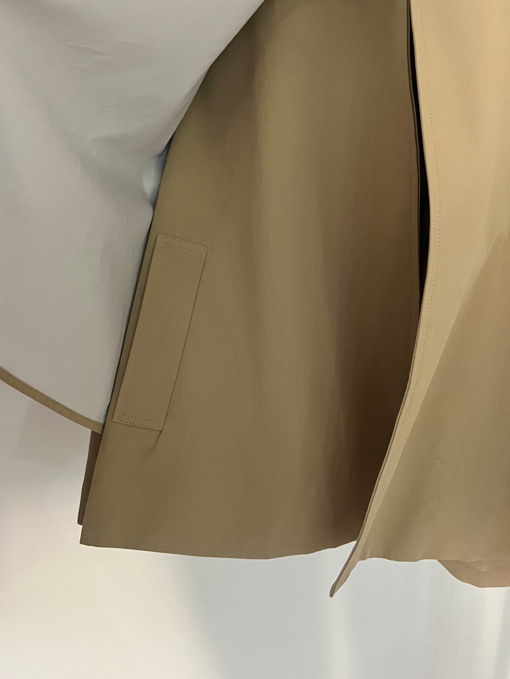 High-Neck Short Trench Jacket