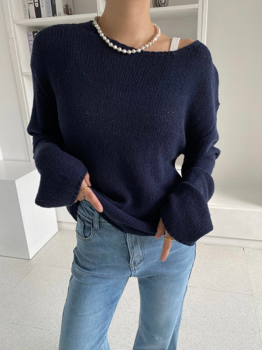 Sweet Boat Neck Knit (~9/5)