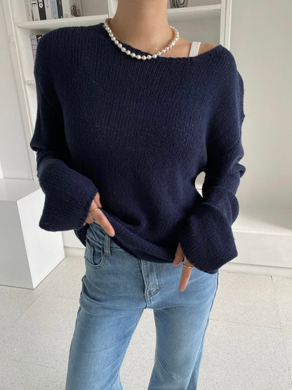 Sweet Boat Neck Knit (~9/5)