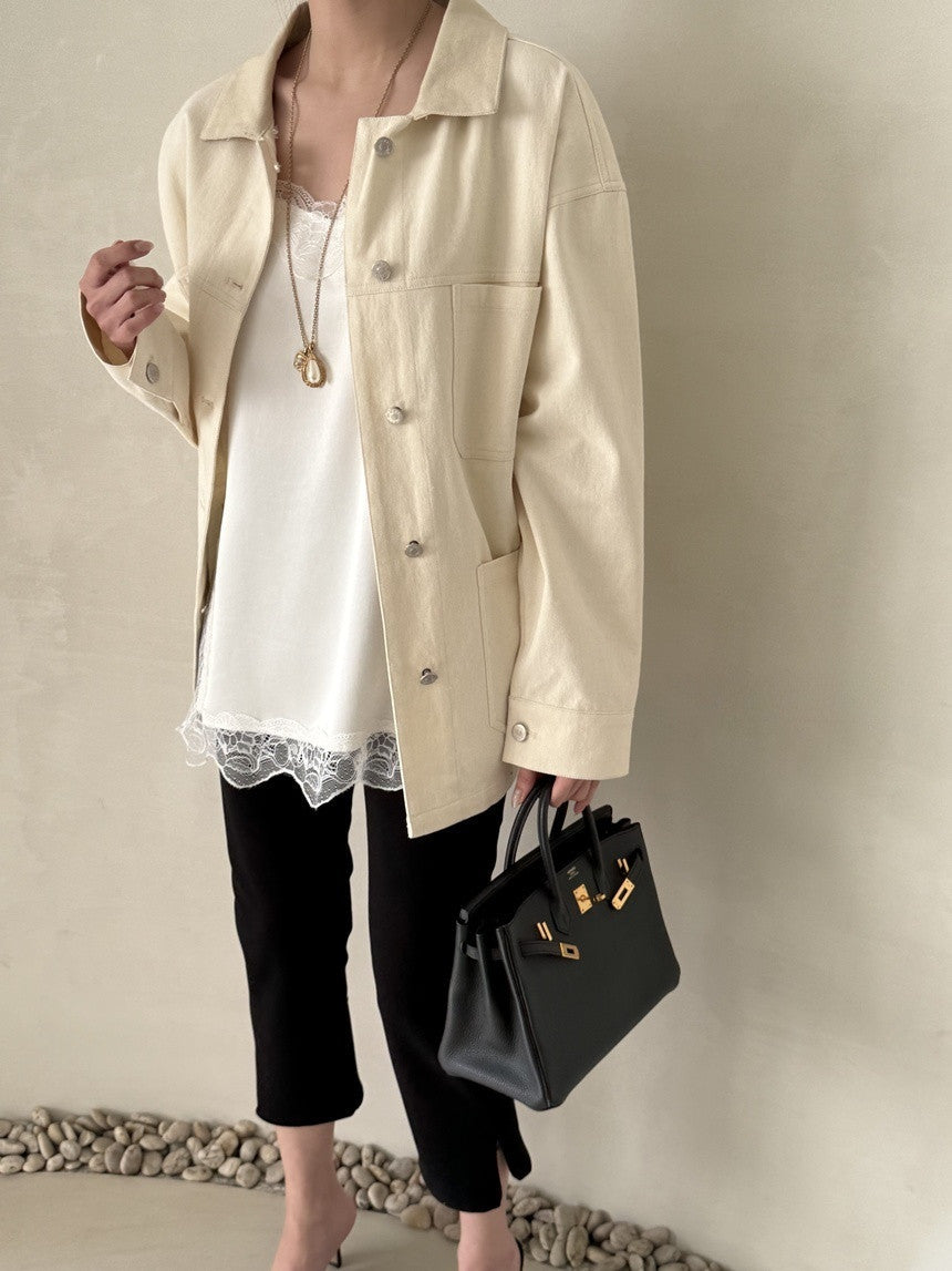 *탈착식 칼라 재킷