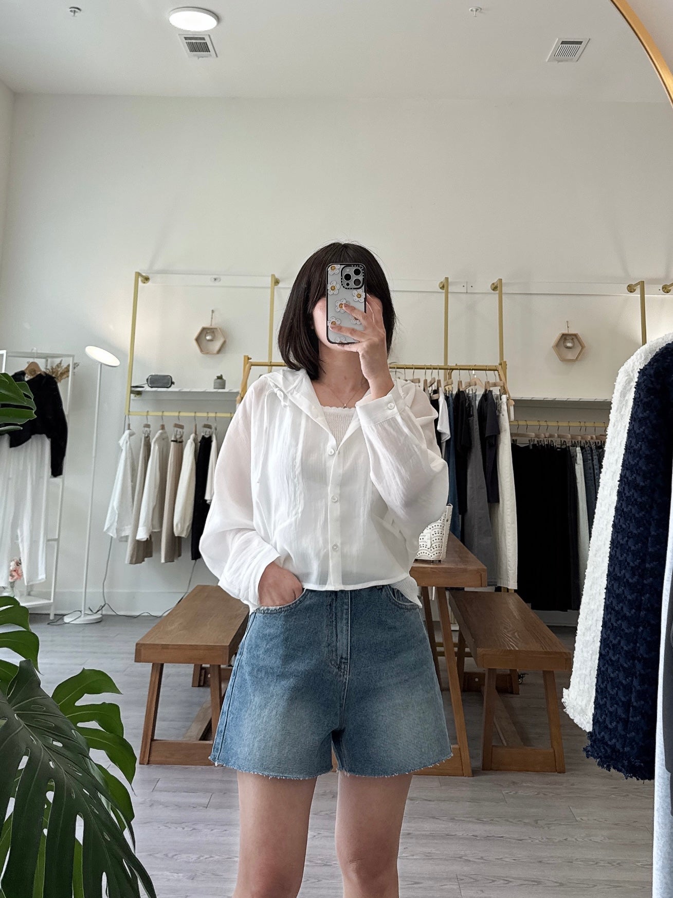 Tencel Hood Blouse