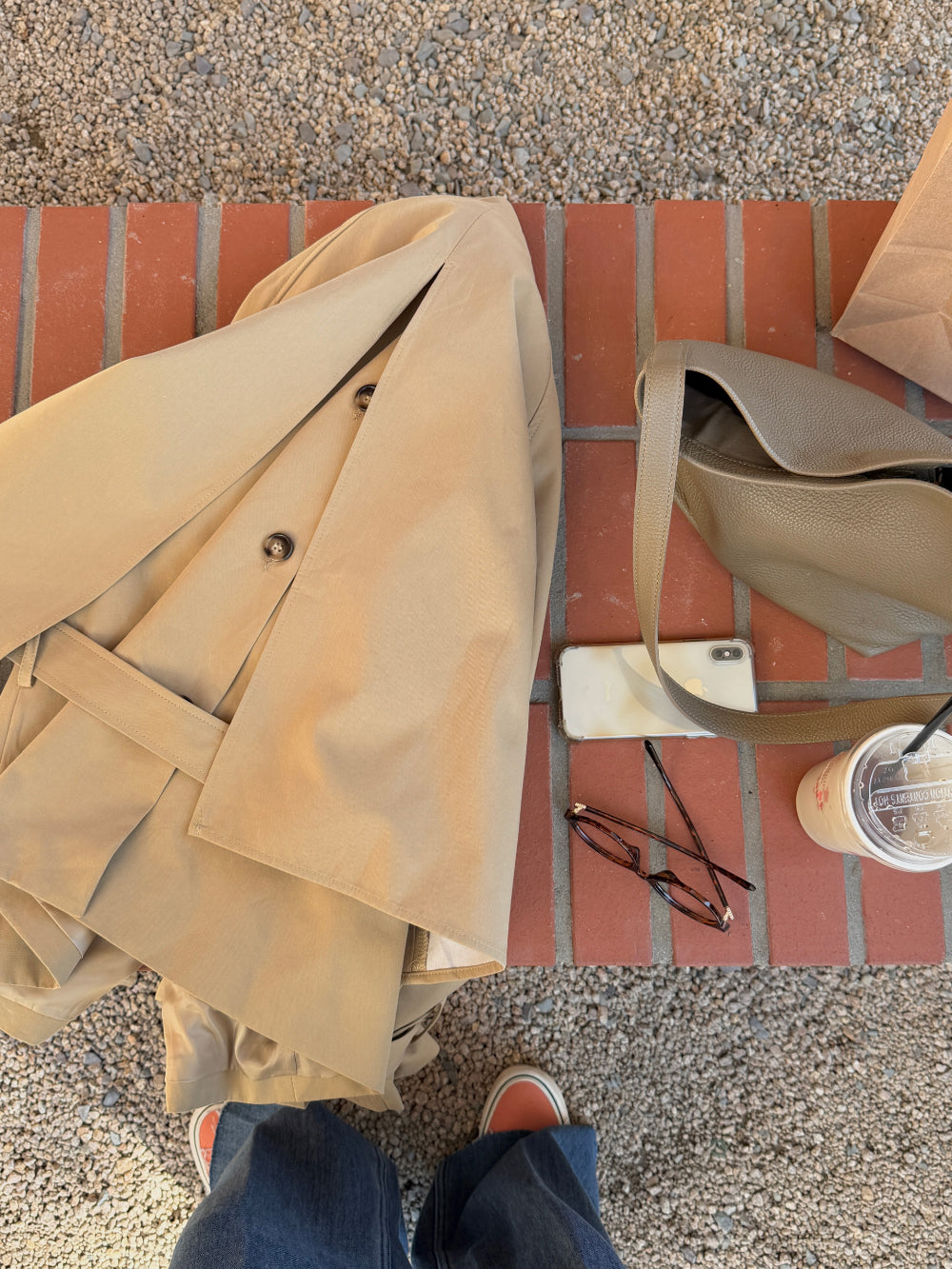 High-Neck Short Trench Jacket