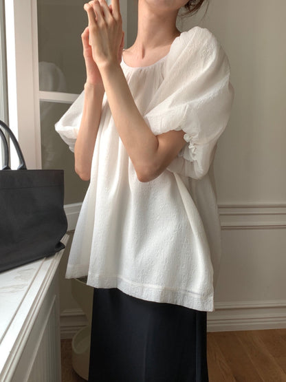 * Floral Ribbon Blouse