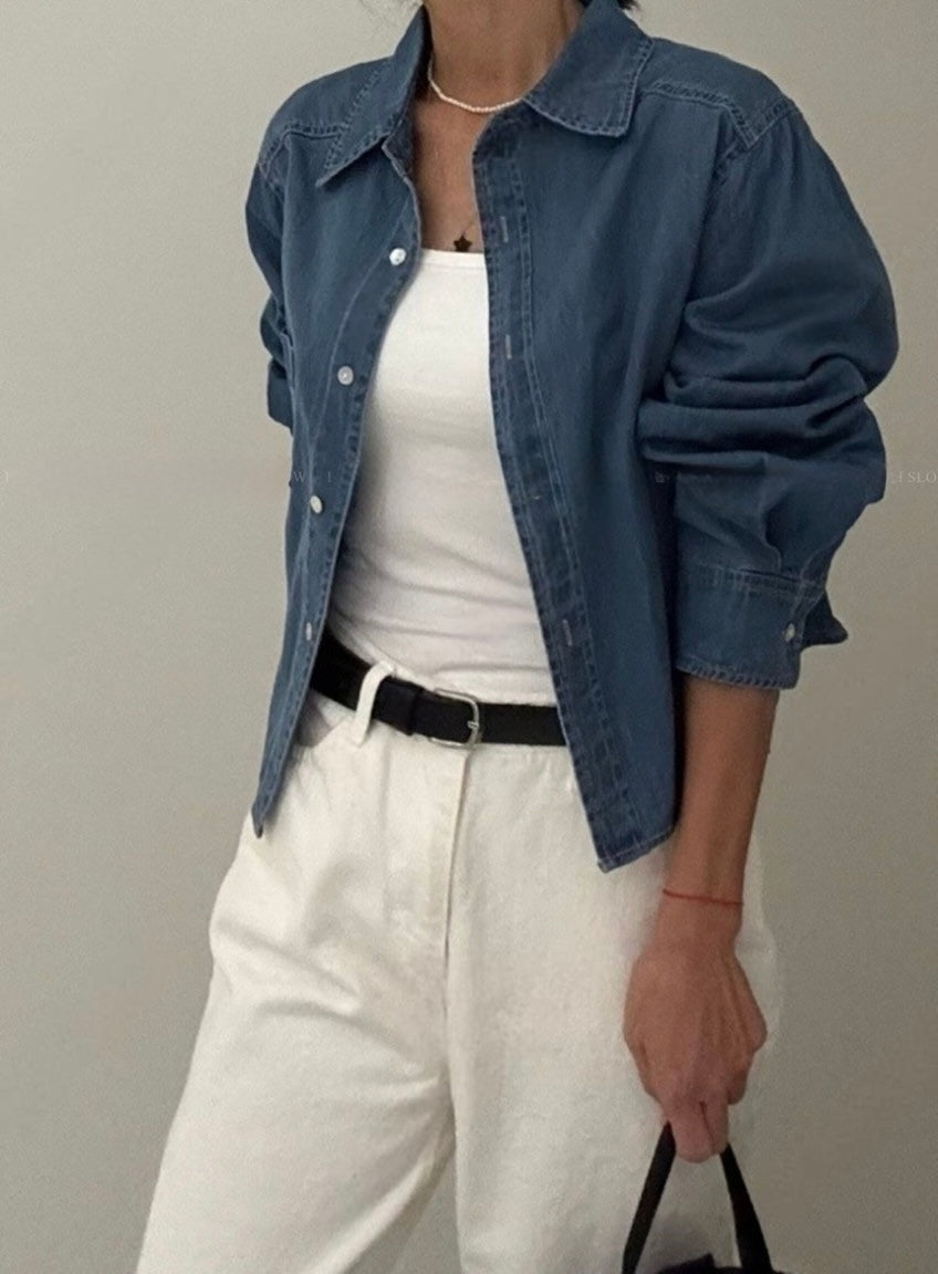 Deep Washing Crop Shirt (~9/5)