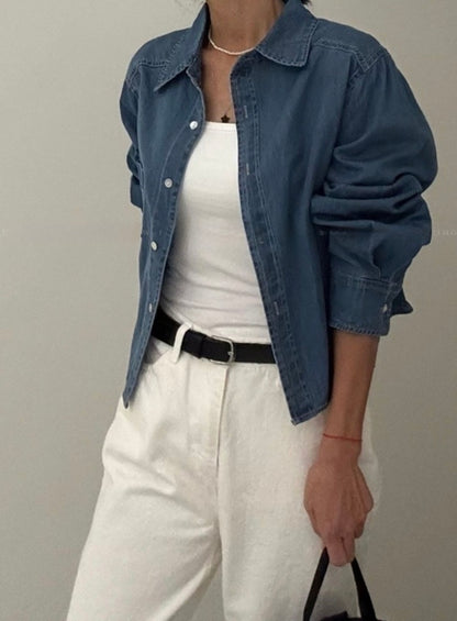 Deep Washing Crop Shirt (~9/5)