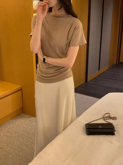 *  Elise Mock Neck Top