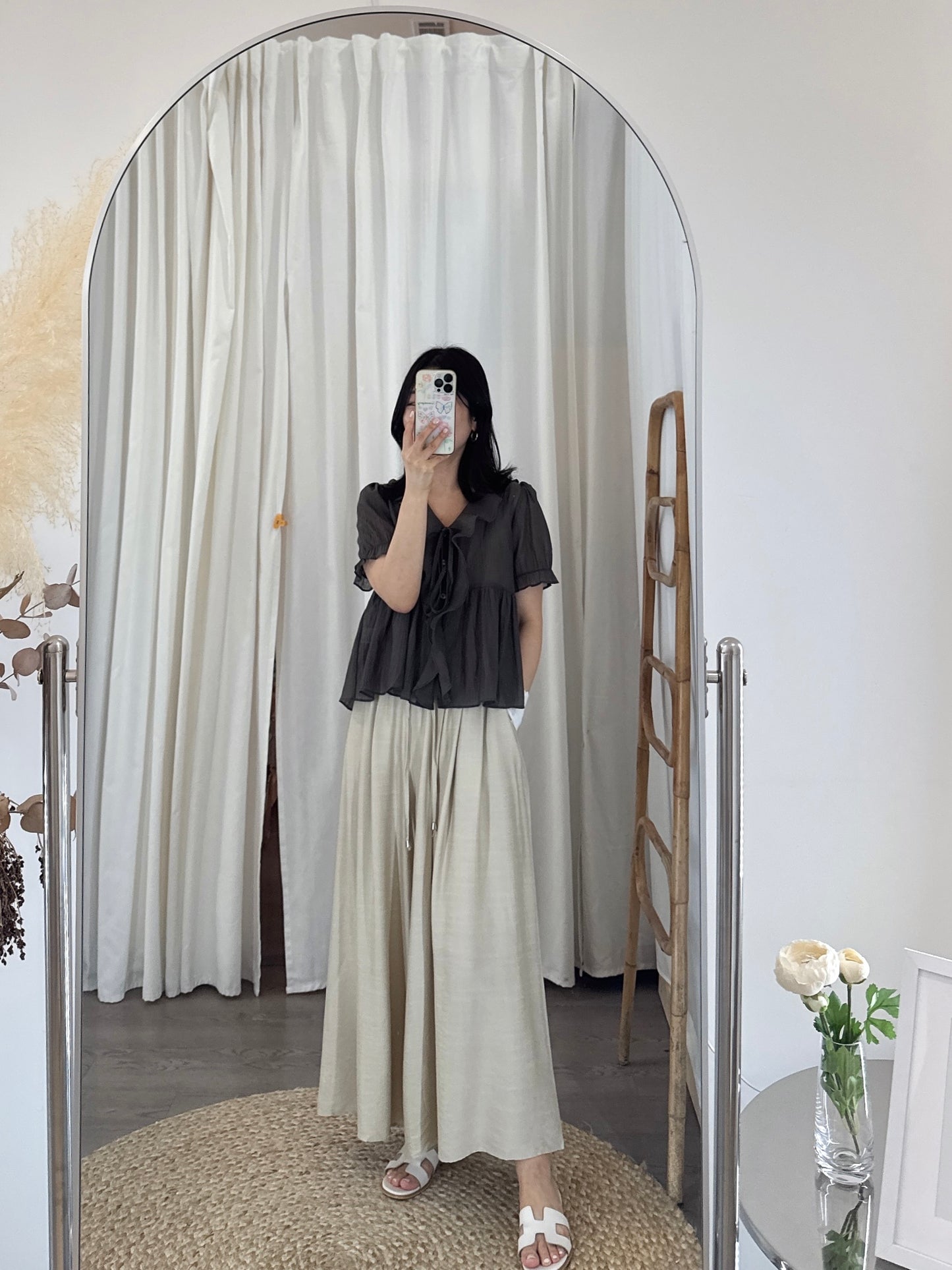 Wide Pintuck Pants(~7/4)