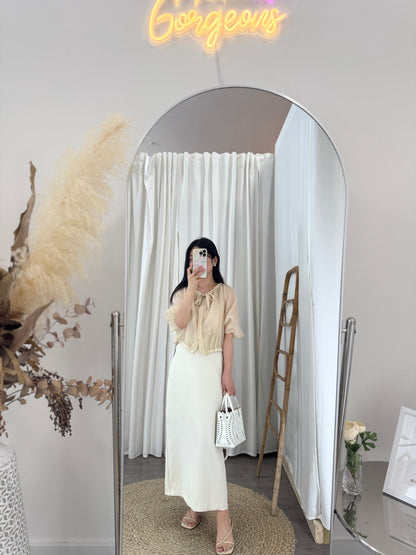 Organza Shirring Blouse