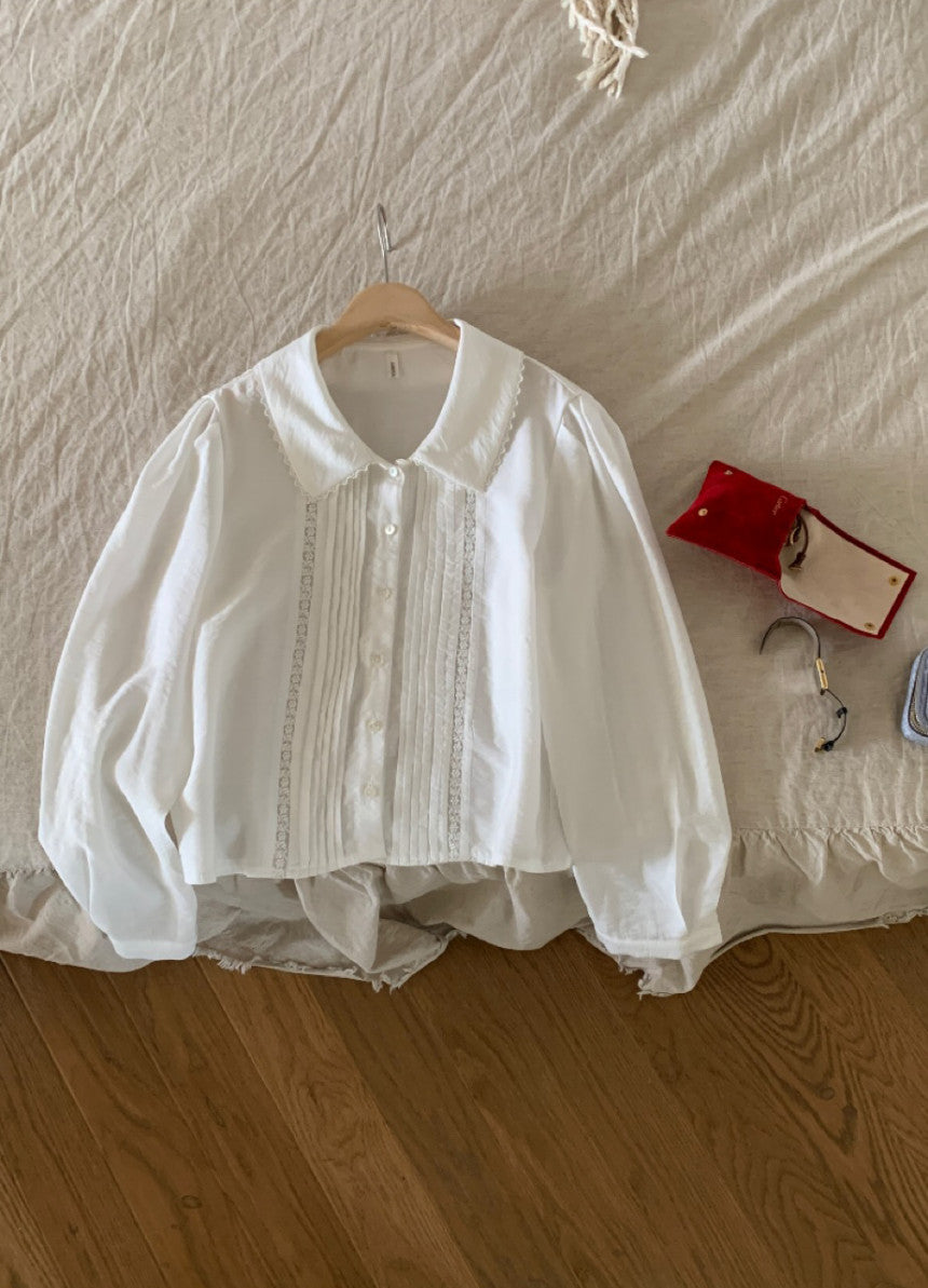 *Lace Pintuck Blouse