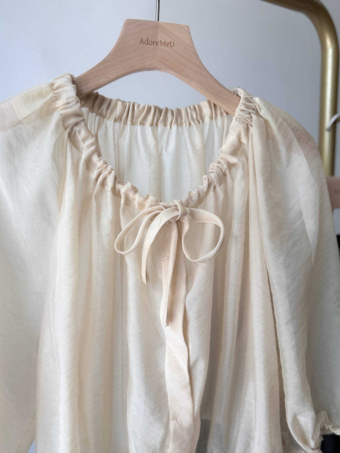 Organza Shirring Blouse