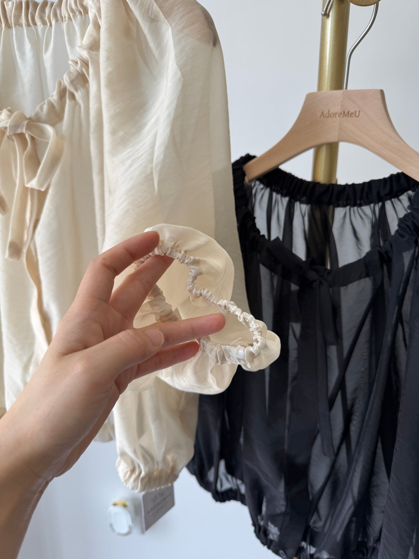 Organza Shirring Blouse